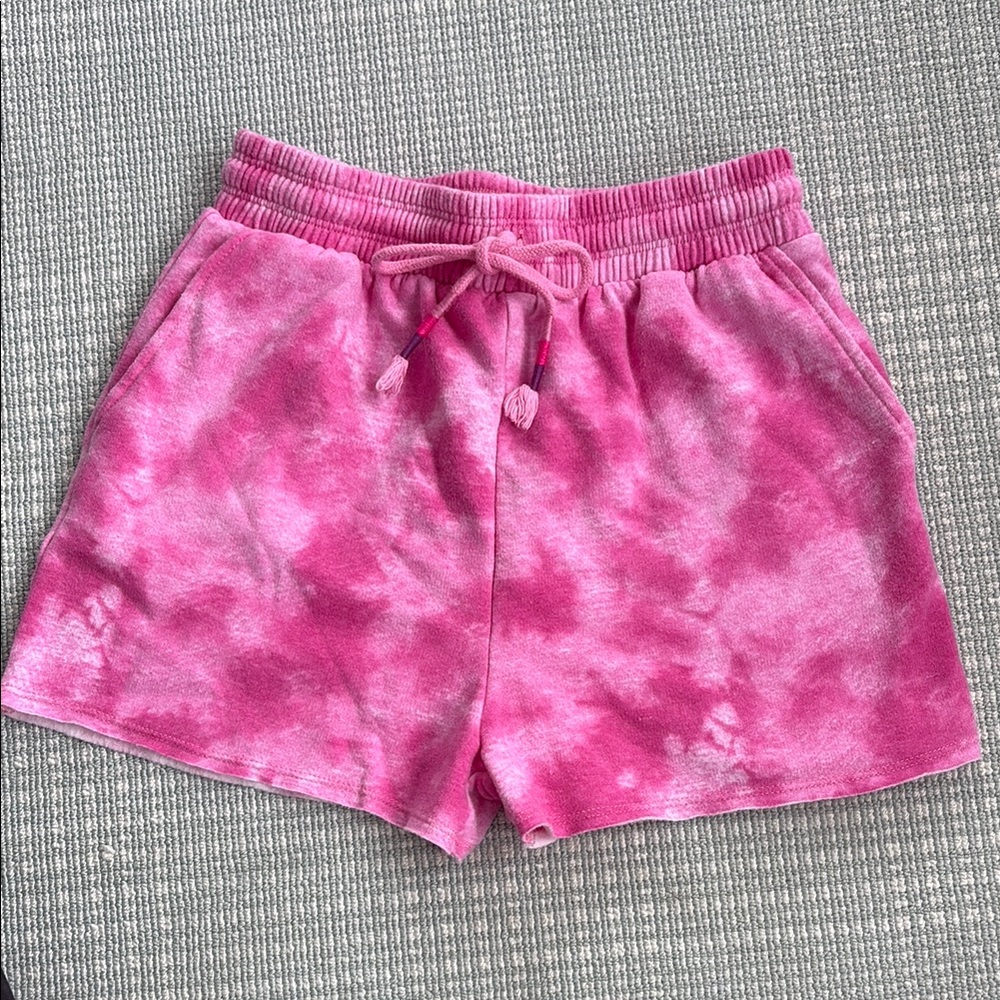 Splendid Pink Tie-Dye Relaxed Shorts
